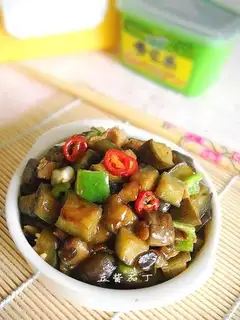 diced tomato with bean paste