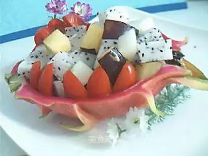 Fire Dragon Fruit and Vegetable Boat