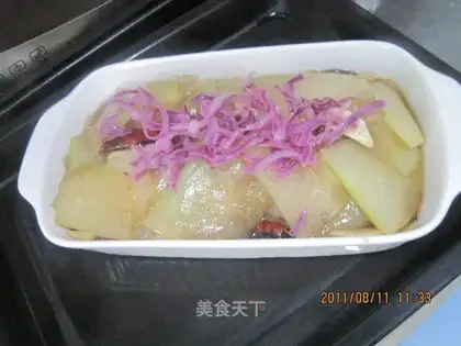 stir-fried wax gourd in oyster sauce