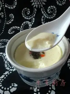 Steamed eggs with patty