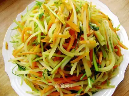 stir-fried three shredded vegetables