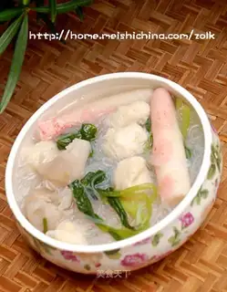 Meatball vermicelli soup