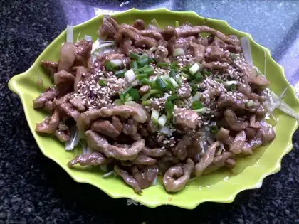 Shredded pork in Beijing sauce