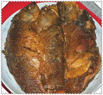 Pressure cooker crispy carp