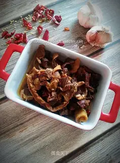 Dried red cow