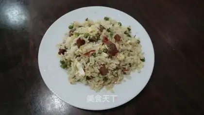 Soybeans, egg fried rice