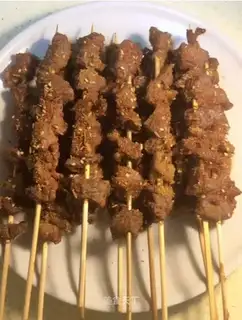 The roasted lamb