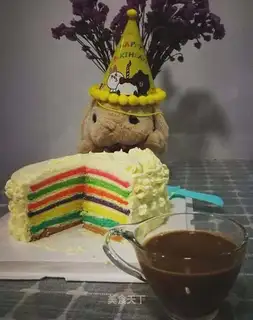 Rainbow cake (8 inches)
