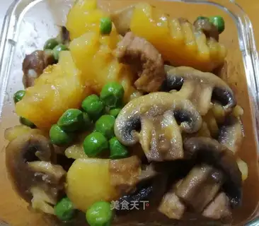 Mouth-stutch potatoes and steak