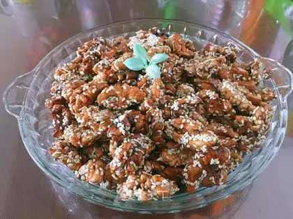 Amber walnuts