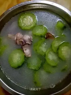 Smelt made oatmeal soup