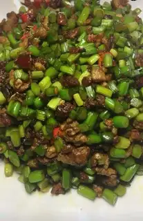 Garlic fried meat