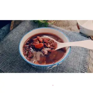 Red bean and black rice congee