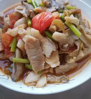 Mushroom fried meat