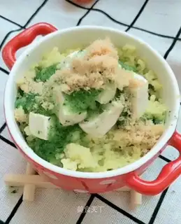Porridge of cucumbers and tofu