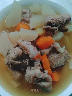 Double radish steak soup