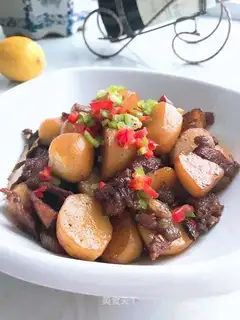 Potato red meat
