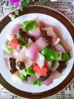 Onion fried wood