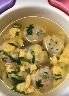 Potatoball soup