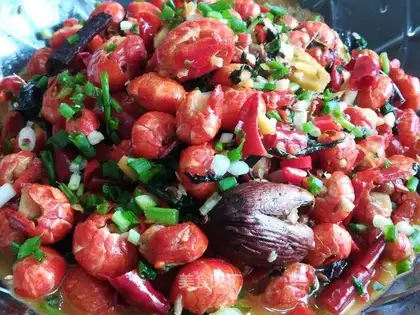 Spicy shrimp tail