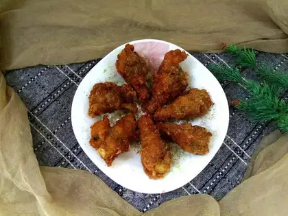 Barbecue fried wings