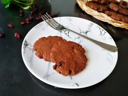 Cranberry chocolate waffles