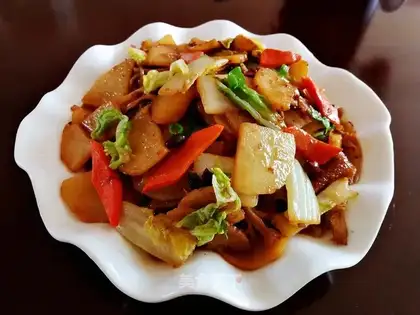 Tasty potato cabbage