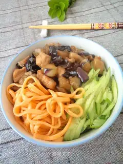 Three beet carrot noodles