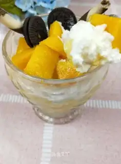 Mango milk ice