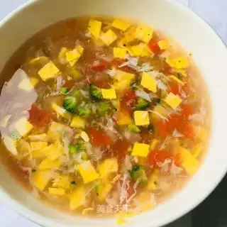 Potato egg soup