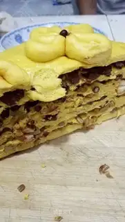 Homemade pasta cake