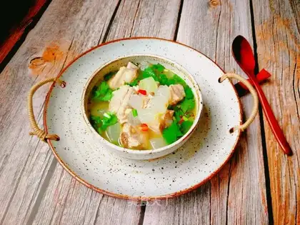 Pork bouquet soup