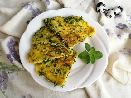 Shrimp omelet