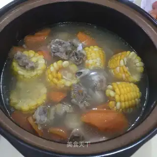Carrot corn chop soup