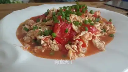 Tomato fried eggs