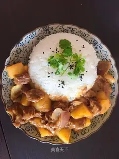 Curry beef potatoes