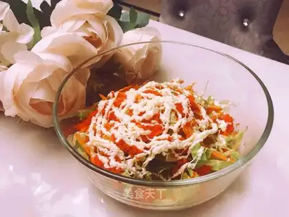 Fishseed vegetable salad