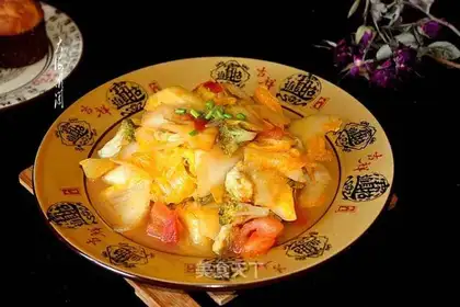Tomato's fried cabbage