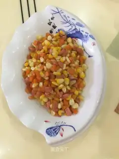 Carrot corn and ham sausage