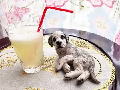 Summer beverage with melon juice