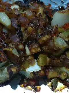Roast eggplant