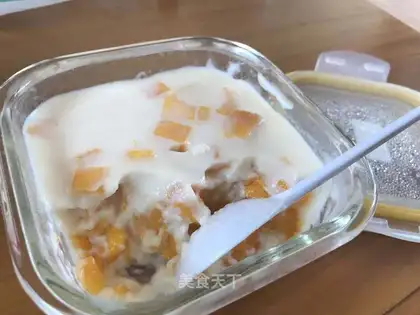 Mango milk pudding