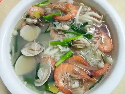 Seafood shroom soup