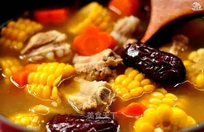 Corn steak soup