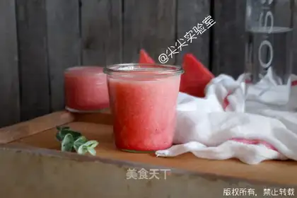 Watermelon peach juice