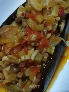 Baking sacks of eggplant