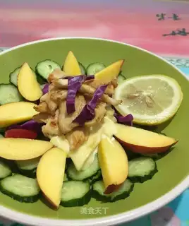 Chicken vegetable fruit salad
