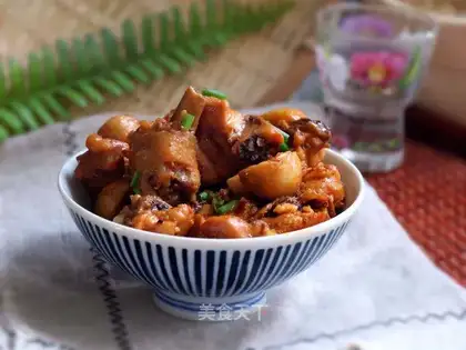 Mushroom fried chicken leg