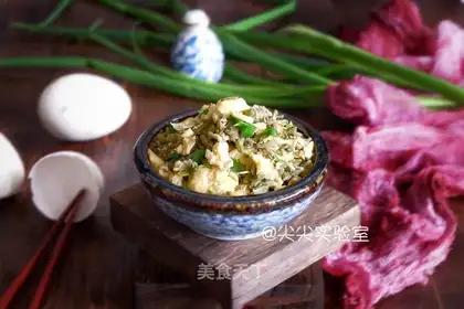 Scrambled goose eggs