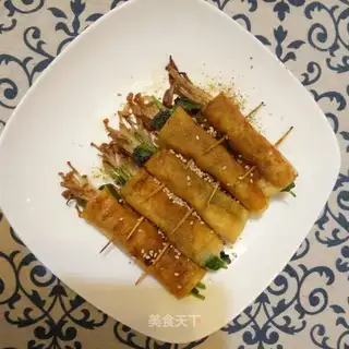 Fried tofu, golden mushroom